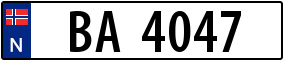Trailer License Plate